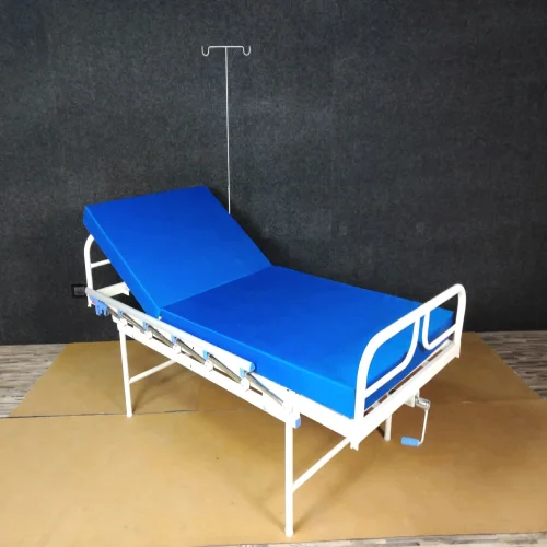 Semi-Fowler hospital bed with adjustable backrest